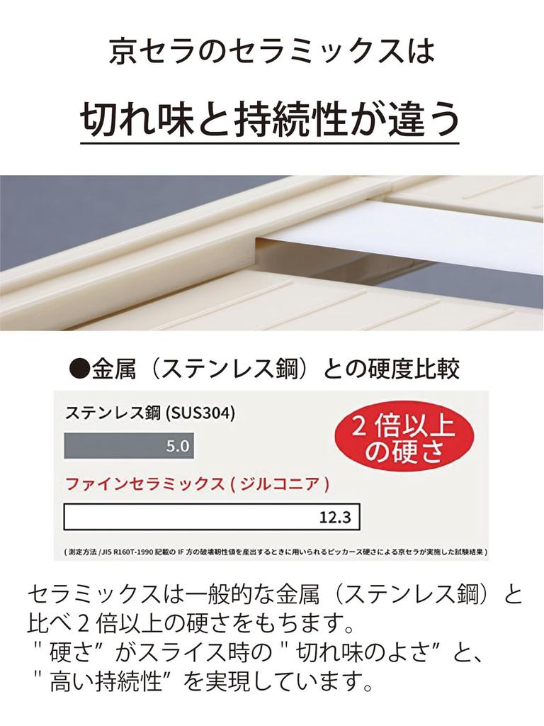 Kyocera Thin Thickness Made in Sterilization and Bleaching Natural Green CSZ-182NGR Slicer, 3-Stage Adjustment, Japan, Ceramic, Rust-Proof, OK,
