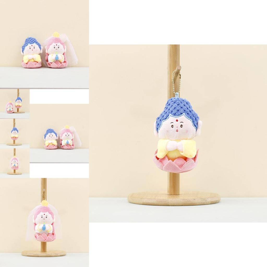 Очаровательная плюшевая кукла Гуаньинь Бодхисаттвы, мягкая фигурка из полипропиленового хлопка, брелок для сумок