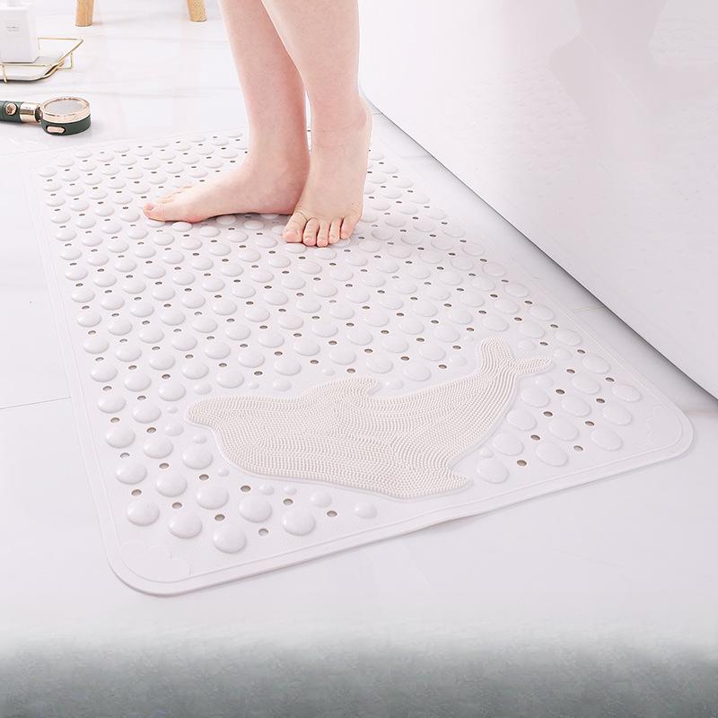 Коврик для ванной комнаты с противоскользящим покрытием Коврик для душа в ванной комнате Водонепроницаемый коврик для ног с защитой от падений Коврик для туалета с присоской