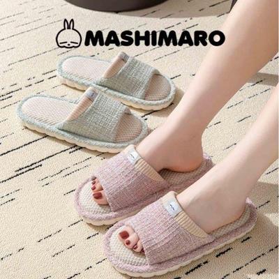 Женские льняные тапочки Rogue Rabbit 2025, дышащие и нескользящие, комфорт для любого сезона