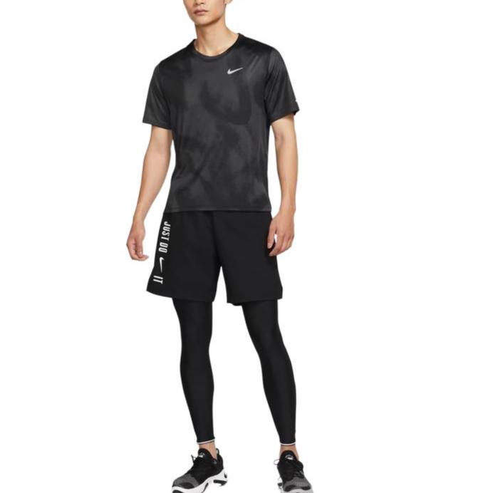 Nike T Shirts Men's Black Crew Neck Moderate DD5320-045