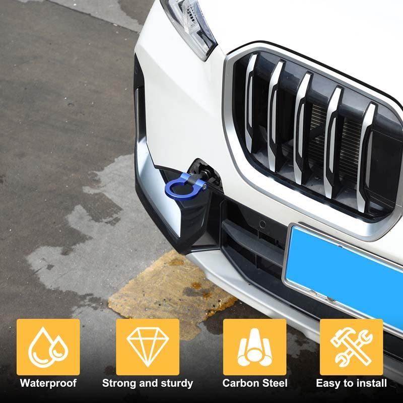 Car Forward Trailer Hook Tow Ring Bumper Tow Hook Trim For BMW X1 U11 2023-2026 Aluminum Alloy Exterior Car Accessories
