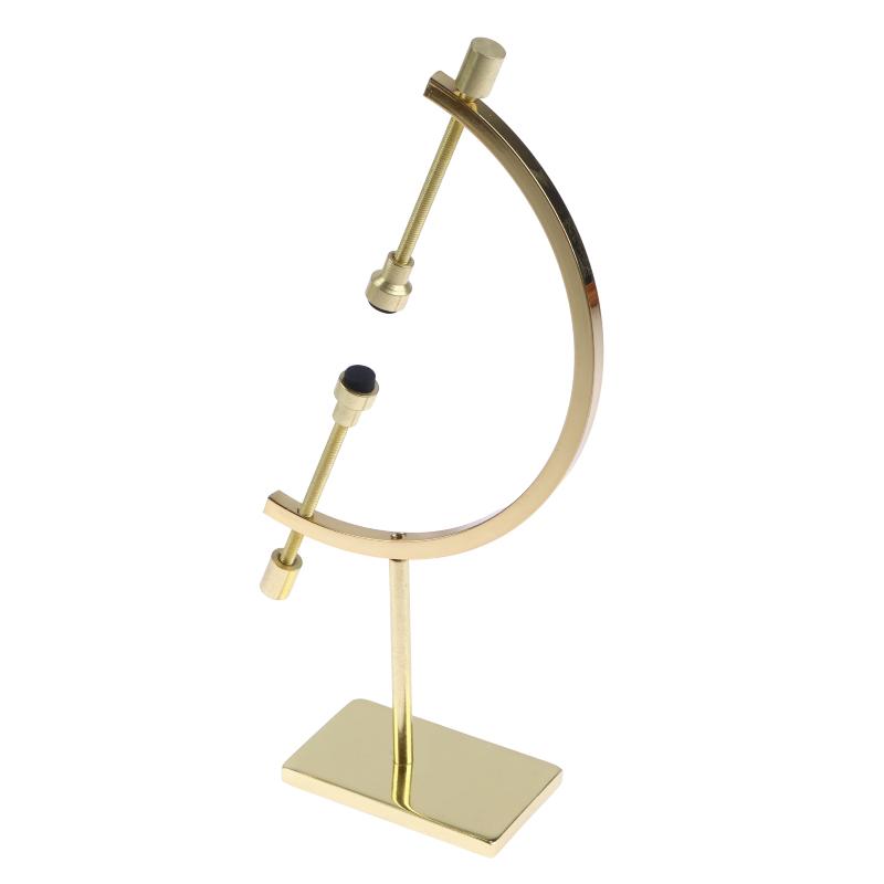 Sphere Metal Base Globe Shape Gold Stand Glass Ball Display Stand Decorative Ornaments Crafts