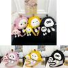 Party Cartoon Canvas Crossbody Bag With Animal Print For Kids Daily Use Characters Included)**