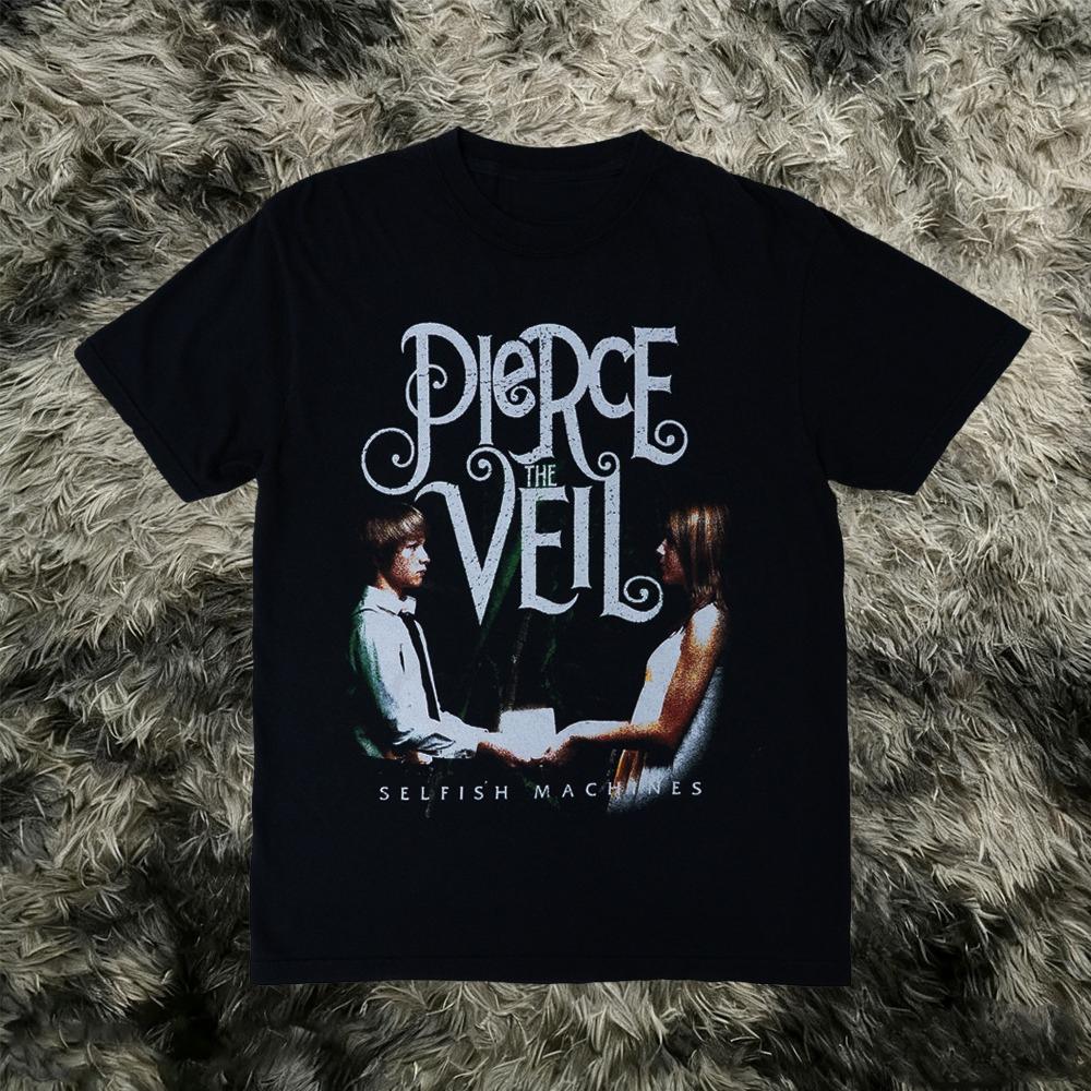 Винтажная футболка Pierce The Veil Мерч с рок-концерта Винтажная футболка с принтом Альтернативная одежда для метал-музыки Унисекс Подарок для фаната Футболки Топы