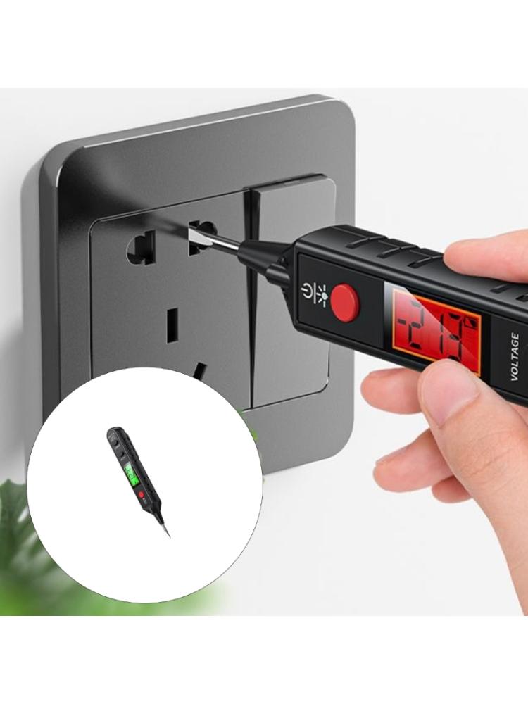 Auto Sensing Detector Pen LED Screen Ergonomic Grip with Data Hold Tool