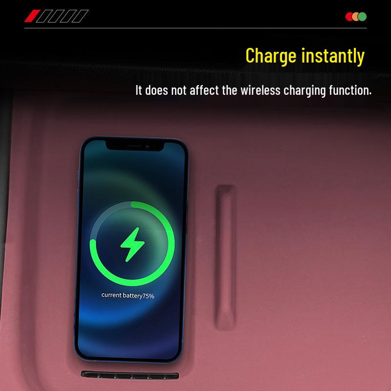 Силиконовая защитная накладка для консоли Yidong 4-го поколения: Подстаканник с беспроводной зарядкой, Накладка на панель переключения передач.