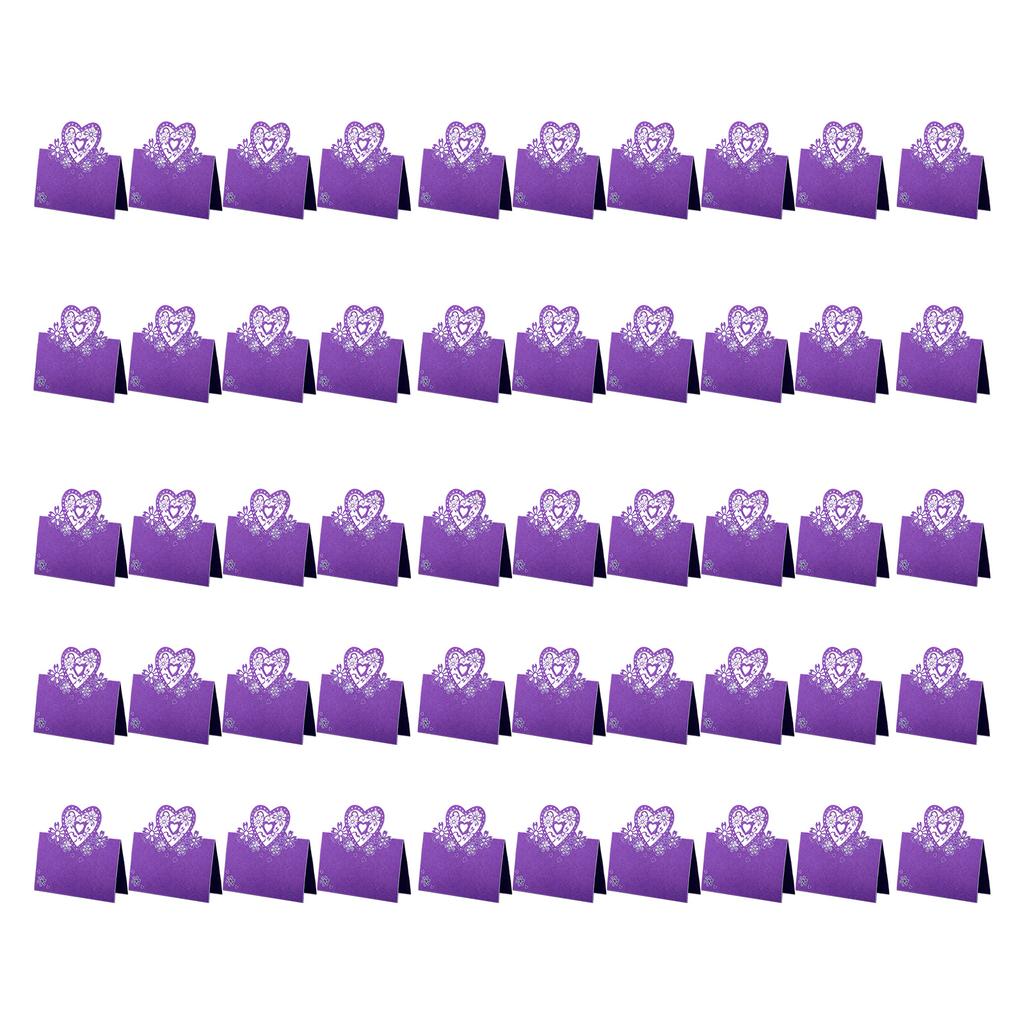 50Pieces Hollow Heart Table Number Cards Wedding Table Name Cards For Bridal Showers Wedding Christmas Banquets Party