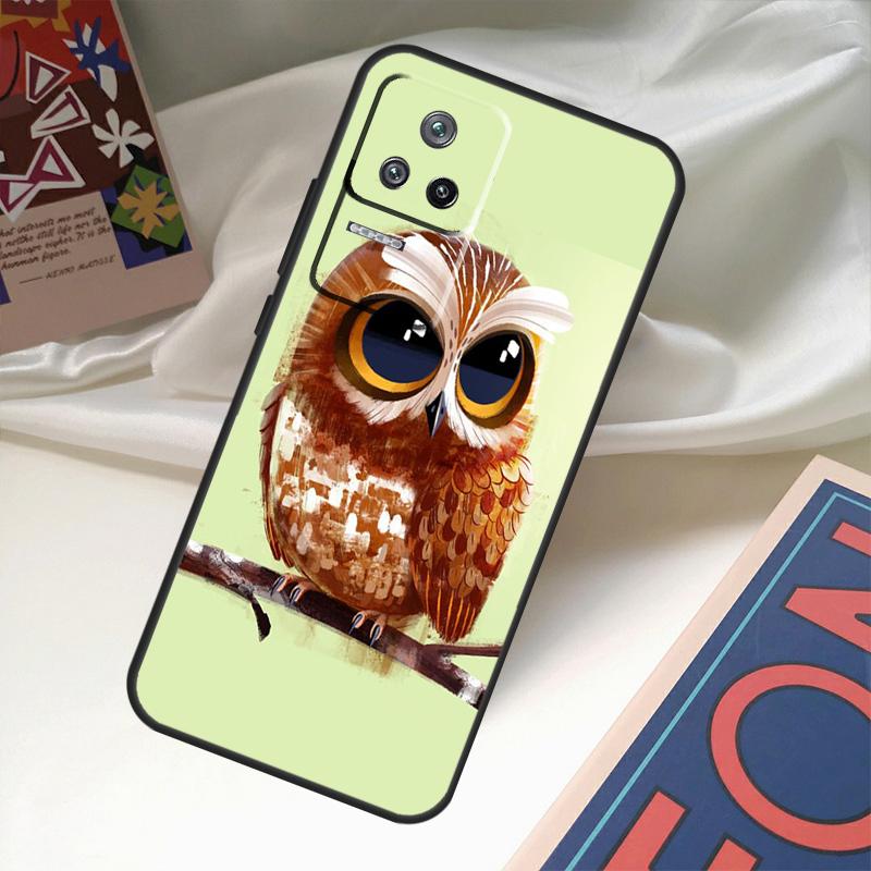 Милый мультяшный чехол с совой для Xiaomi 14 13 Ultra 12 Lite 11T 12T 13T Pro POCO M6 X3 X5 X6 Pro F3 F5 M5s