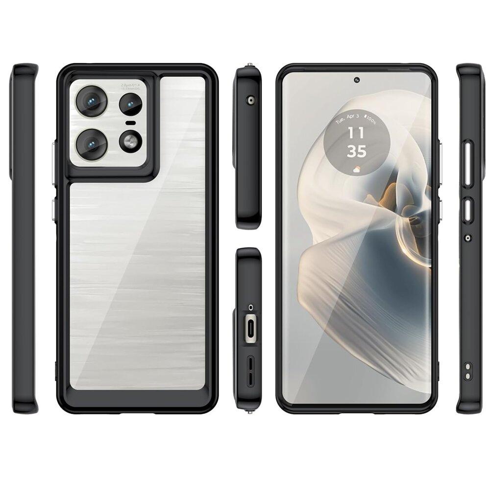 Case for Motorola Edge 50 Pro, Fusion Hybrid, Black