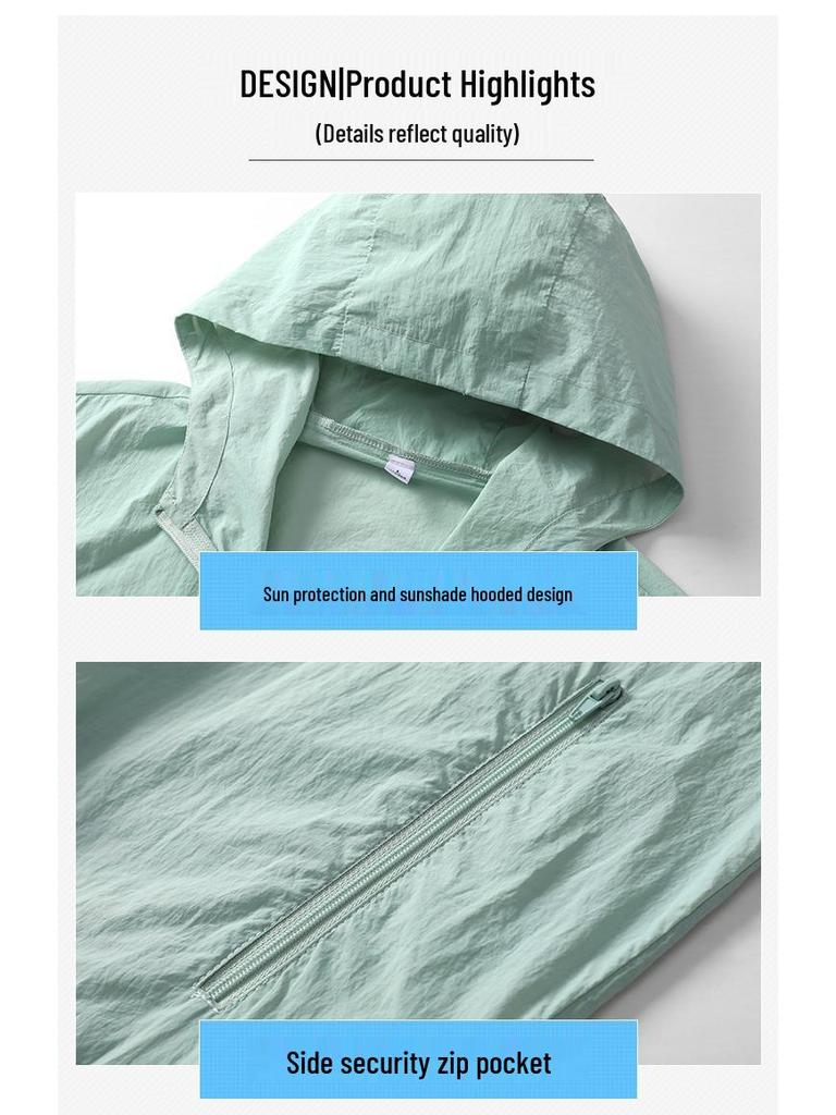 Летняя солнцезащитная куртка: Дышащая повседневная куртка-ветровка для мужчин - Модная верхняя одежда для улицы