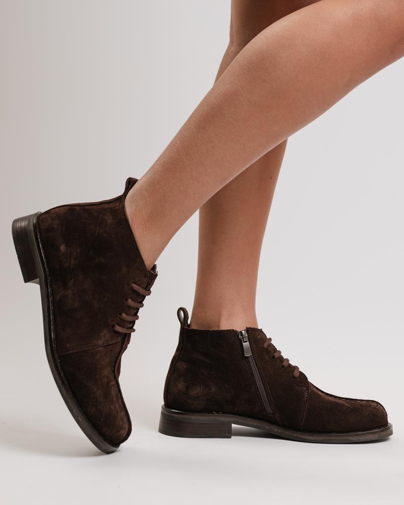 Ботинки женские Krula 1927064 36 шоколад замша