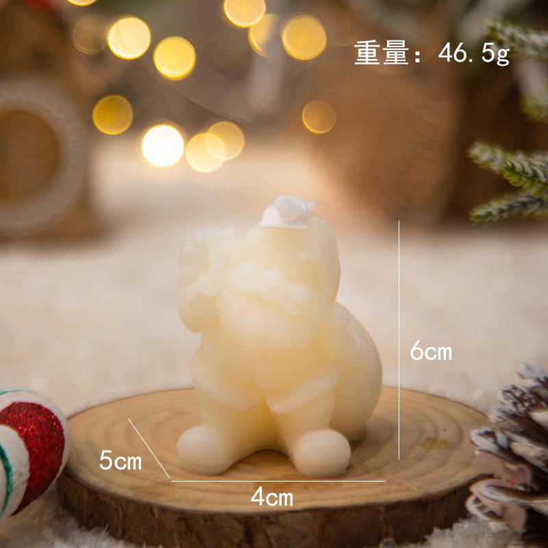 Deer Candle Decoration Eco-Friendly Santa Candle Decor Christmas Scented Candle Festive For Holiday Decoration Gift Giving Home