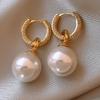 Большие жемчужные серьги женские серьги новогодний прилив нишевый дизайн легкие роскошные серьги иностранный стиль весенний фестиваль универсальные серьги