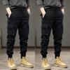 Men Pants Thick Waterproof Fleece Cargo Pants Men Winter Outdoor Multi-pockets Loose Straight Overall Trousers