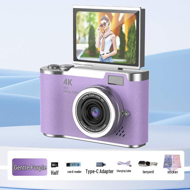Ретро 4K Детская Портативная Цифровая Камера - Идеальный Подарок для Фотографии