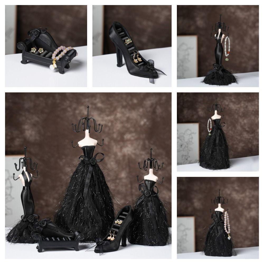 Платье Высокие каблуки Дисплей ювелирных изделий Диван Юбка Рыбий хвост Подставка для ювелирных изделий Держатель Ювелирный магазин