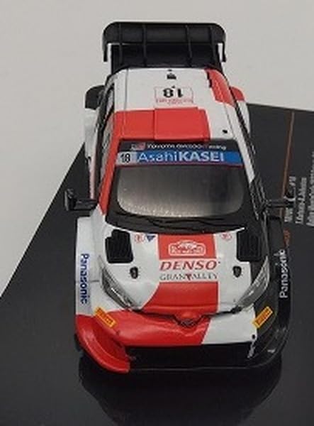 Ixo Toyota GR Yaris 2023 Ралли Монте-Карло 6-е место Джонстон Готовое изделие 1/43 #18 T. Кацута/А.