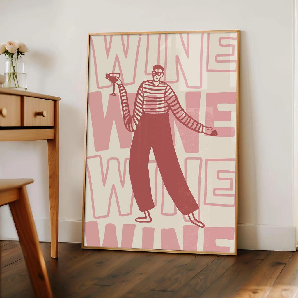 Винный Алкоголь Ура Принт Ретро Постер Барная Тележка Холст Настенное Искусство Декор Напитки Подарок Дом Гостиная Ванная Декор плакаты