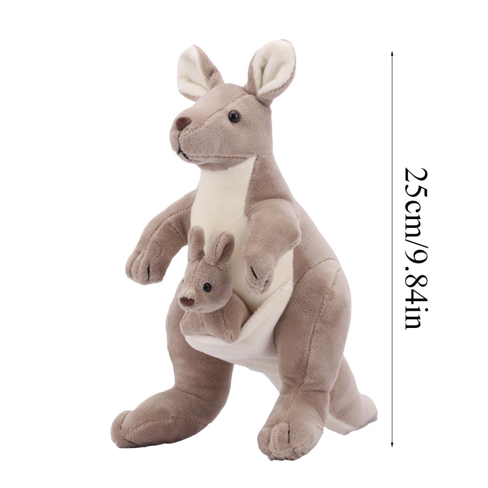 Мягкая игрушка кенгуру, кенгуру, мама с детенышем, милая кукла-успокоительница, креативная кукла «мать-ребенок», милая кукла для отправки подарков на день рождения детям