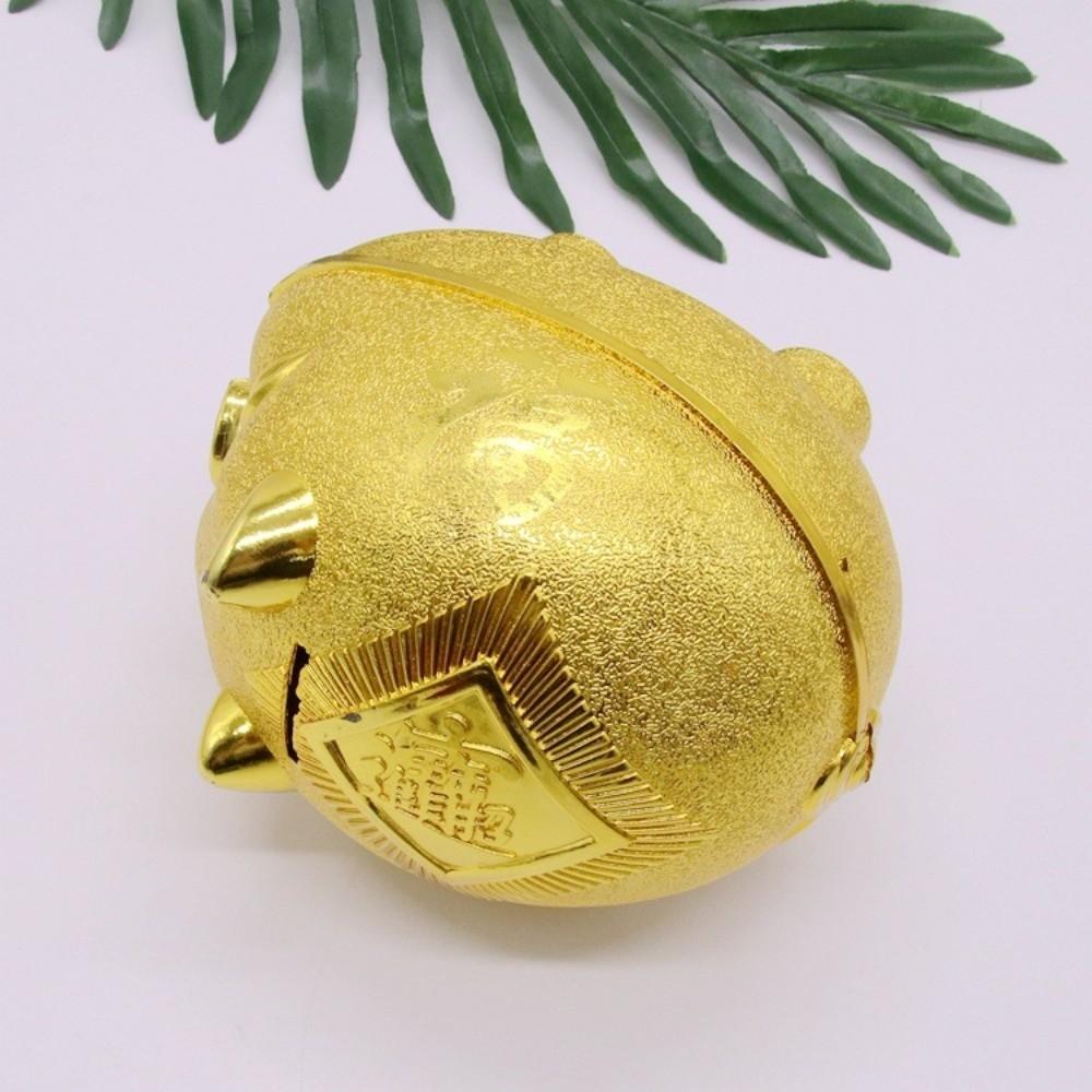 Gold Pig Pig Plastic Piggy Bank Plastic Coin Saving Box Practical Pig Money Jar  Student Gift
