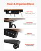 Standing Desk Frame Dual Motor, Electric Adjustable 104-160 cm Extension Length, 4 Memory Height Settings, Stand Up Table Legs, Sit to Stand Desk Leg