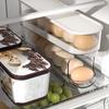 2Pcs Plastic Auto Rolling Egg Organizer Stackable Slide Style Egg Storage Box  Refrigerator