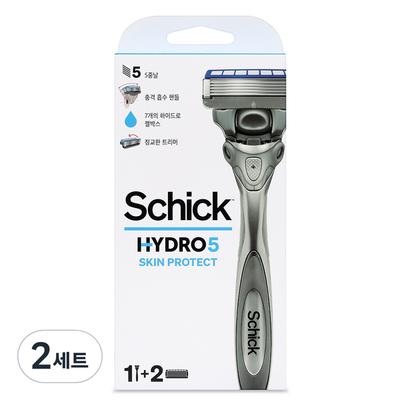 Schick Hydro 5 Skin Protect Ручка + 2 Дополнительных Лезвия, 2 Набора ,Корейское лезвие для бритвы