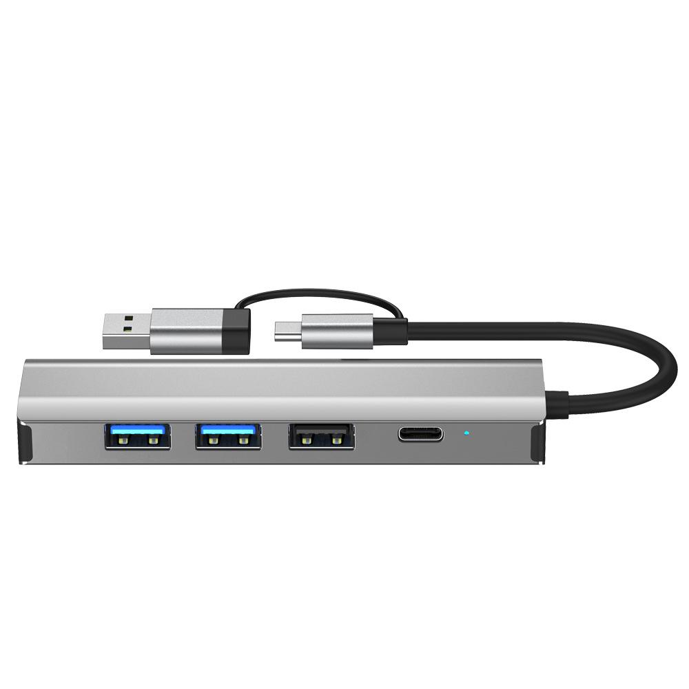 Универсальная док-станция 6-в-1 USB-C для ноутбука с USB 3.2 и сетевым адаптером 10 Гбит/с