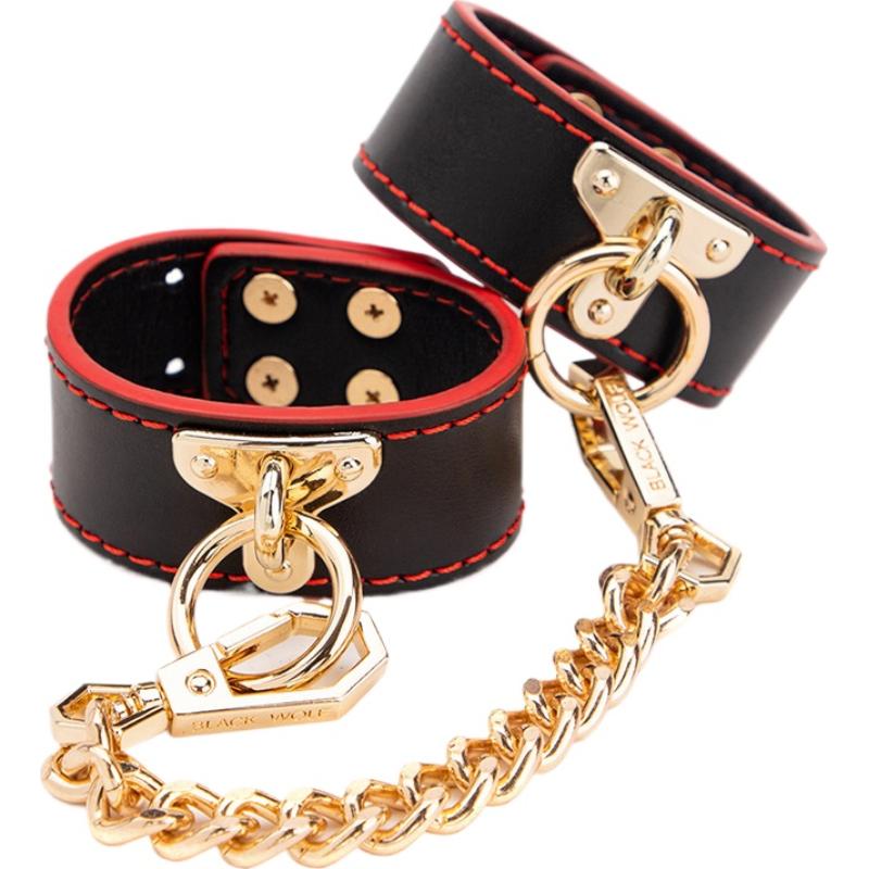 High-end Real Leather BDSM Bondage Set Collar Whip Gag Handcuffs Adult Sex Toys for Couple Comfortable Safe Intimate Games Role