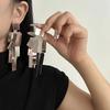 Square Geometric Tassels Dangle Earrings Holiday Party Jewelry Stud Earrings  Women Gifts