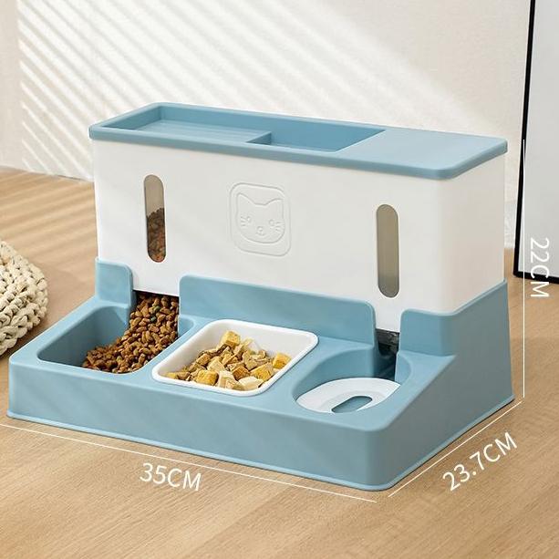 WTEMPO Кормушка для домашних животных, диспенсер для воды, автоматический большой емкости для хранения домашних животных, миска для еды, товары для домашних животных