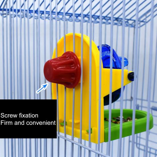 Bird Leakage Toy Wear-resistant Stable Structure House Shape Pet Bird Parrot Food Feeder Bird Supplies