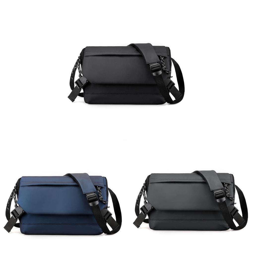 Mens Waterproof Messenger Bag With Durable Leather Film For Cycling And Daily Use