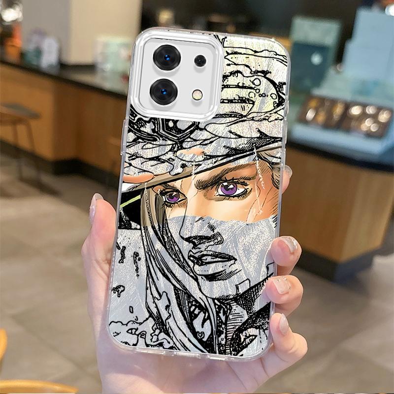 Чехол для телефона Gyro Zeppeli JoJo Steel Ball Run Для Redmi Note13 12 11 10 9 ProPlus 14C 13C 12C 10C 9C A2 A1 Градиентный Нескользящий Чехол