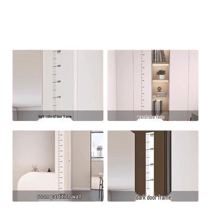 Прозрачный водонепроницаемый настенный стикер для измерения роста для детей