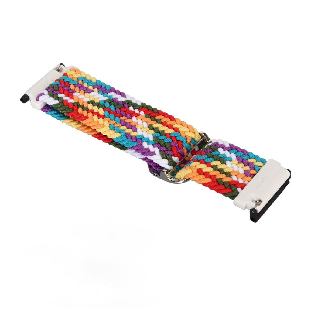 Braided Nylon Sport Watch Strap Adjustable Replacement Watch Band for Spartan Hr Baro Iridescence