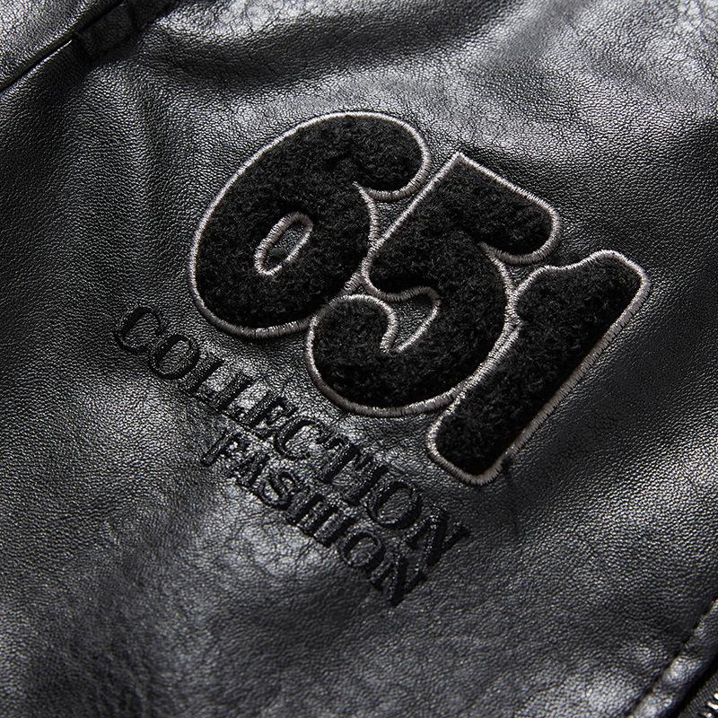 Новая зимняя мода больших размеров пальто мужская флисовая утолщенная мужская кожаная куртка