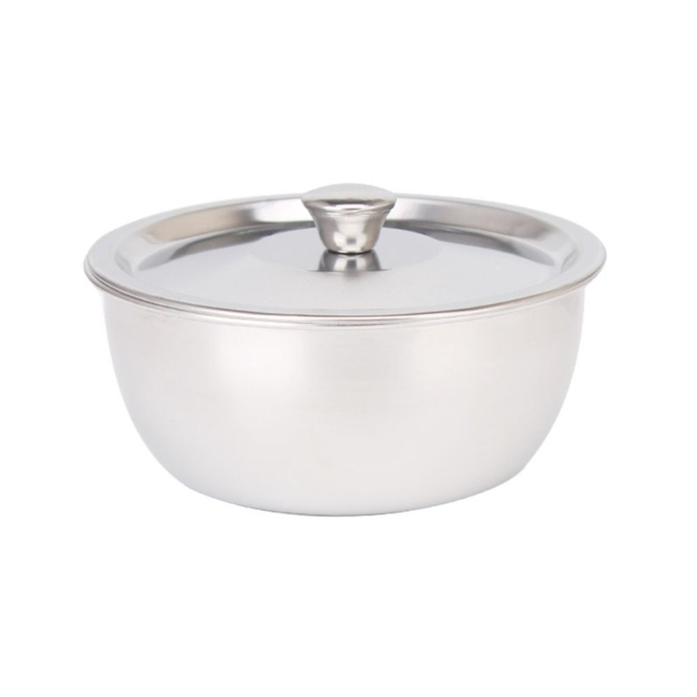 1 шт. с крышкой Миска для вареного яйца 304 Нержавеющая сталь Детская миска Прочная миска для риса