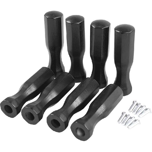 Soccer Table Handles, 5/8 inch Wooden Foosball Handle Grip, 8 Pack
