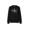 Solid Logo Print Crewneck Sweatshirt Men Tops Black 40GC200-001