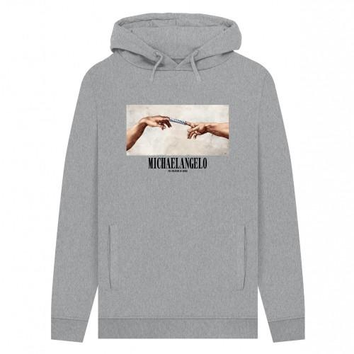 Apoh Unisex Adult Munch SantaÂ´s Coming Michelangelo Hoodie