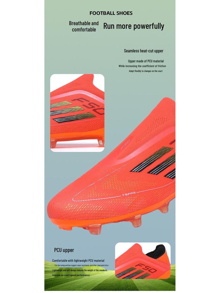 Унисекс футбольные бутсы AG с длинными шипами для взрослых - Обувь для занятий спортом на открытом воздухе