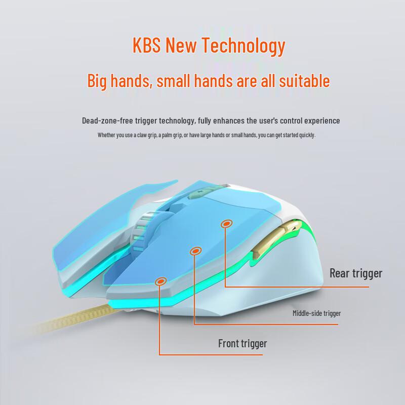 Dareu EM910 KBS Lightweight RGB Gaming Mouse