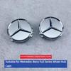 4Pcs/set 75MM/60MM Car Wheel Center Hub Cap Covers Mercedes Benz Amg  Black Badge Rim Cover Auto Style Decorate Accessories