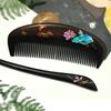 Mother of Pearl Inlay Art Natural Sandalwood Comb Natural Wood Structure Fine Tooth Hair Comb Anti-Static Scalp Massage Gift