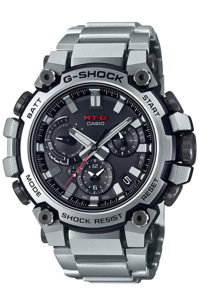 Часы Casio Made in Solar Silver G-Shock, Япония, MT-G Bluetooth, Радиоуправляемые часы, MTG-B3000D-1AJF, Мужские,