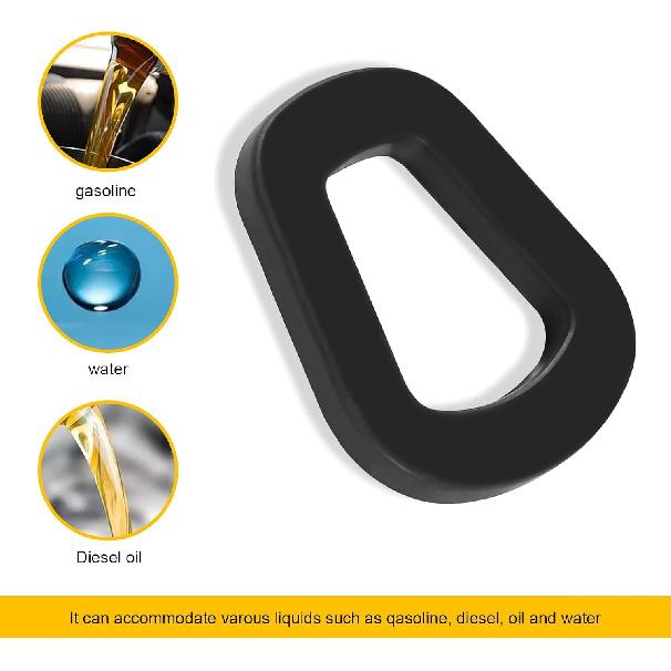 5 PCS Car Jerry Can Gaskets, Leak Proof 20 Liter Oil Drum Rubber Gasket, Waterproof Highly Resilient NATO Oil Tank Spout Sealing Replacement Parts,