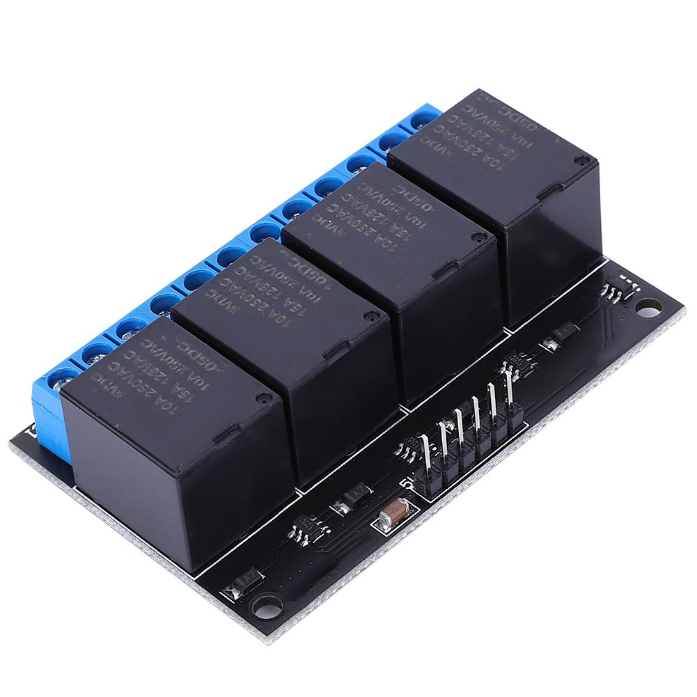 4-Channel Bistable Self-Locking Relay Module Button MCU Low-Level Control 5V Accuracy Low Level Relay Module Relay Module
