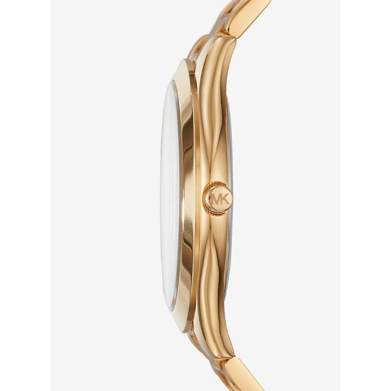 Michael Kors Тонкие двухцветные часы для показа мод MK3493